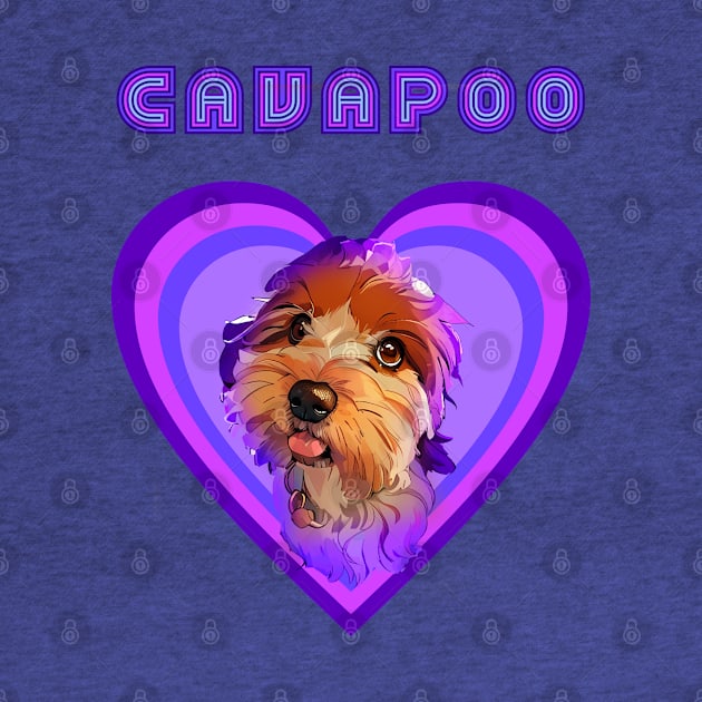 Cavapoo love (Purple rain) by Bassivus